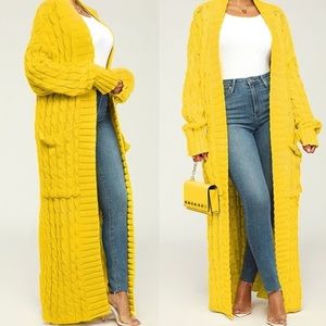 Brand new long sweater cardigan REHAB